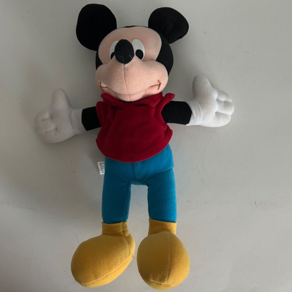 Vintage 2001 Disney Fisher-Price Mickey Mouse Plush Toy Stuffed Animal C3390